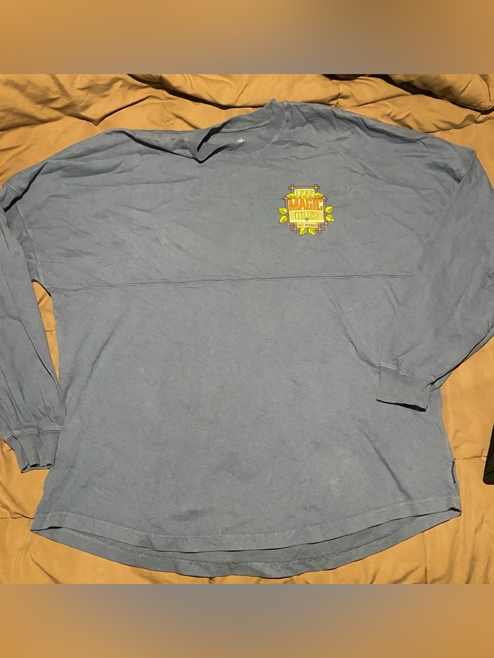 WDW Disney world cast member spirit jersey L chip n dale blue ls - Picture 3 of 6